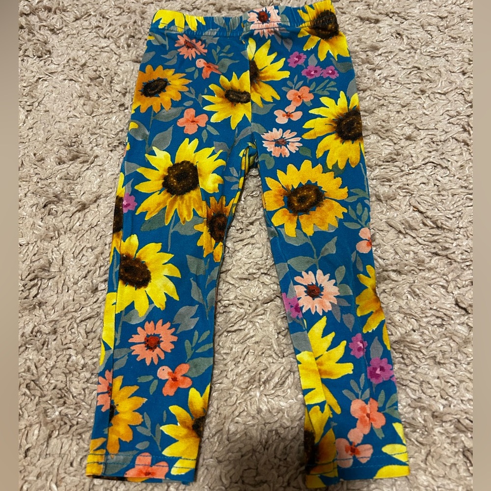 Little Sleepies Sunflower leggings 18/24 months